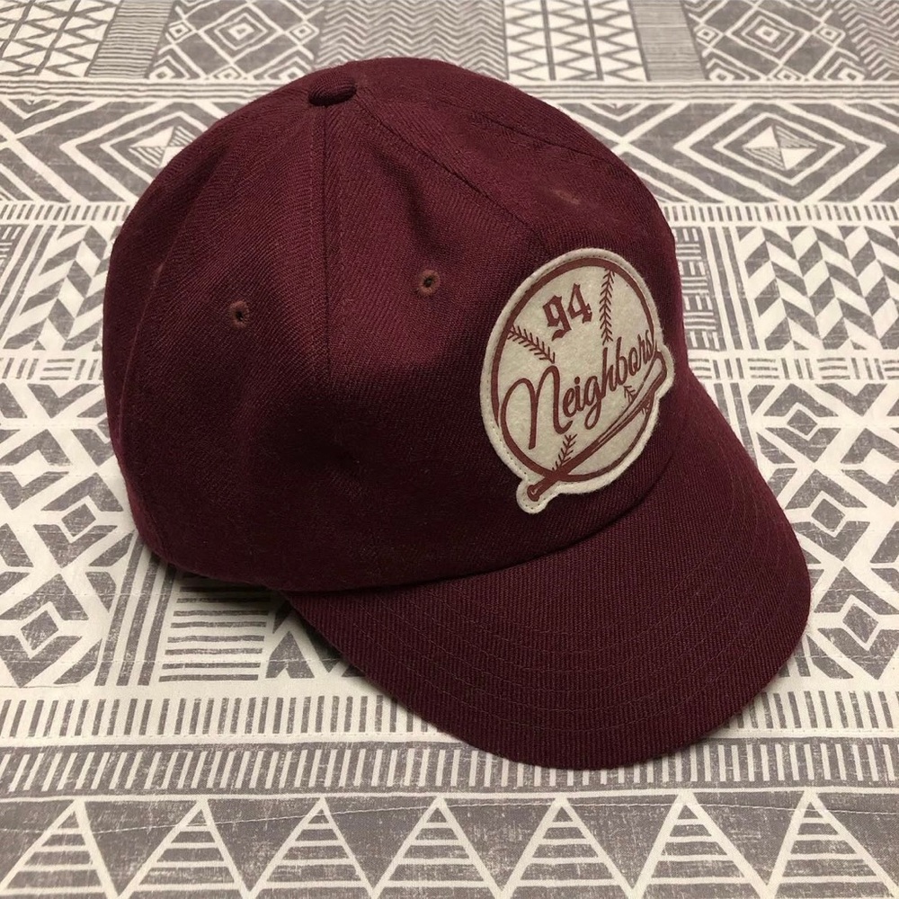 Neighborhood Neighbors 8 Panel Baseball Fitted Cap Size Large